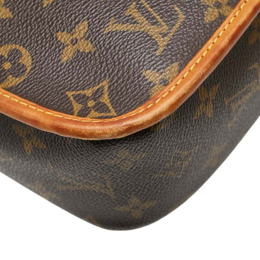 LOUIS VUITTON Authentic Brown Monogram Leather Shoulder Bag - Picture 8 of 14